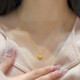 海上羅孚黃金爆閃小愛心項(xiàng)鏈女士新款時(shí)尚999足金心形吊墜鎖骨鏈送女友 爆閃愛心項(xiàng)鏈/金重約3.7g
