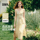 森馬（Semir）連衣裙女設(shè)計感肌理浪漫2025夏季甜美花邊碎花吊帶裙107425114051