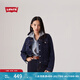 Levi's李維斯女士美式懷舊復(fù)古巴恩風(fēng)時(shí)尚深藍(lán)顯瘦牛仔夾克外套 深牛仔色 M