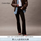 Calvin KleinJeans25春夏女士美式復(fù)古懷舊微彈ck高腰喇叭褲牛仔褲47B948G CLT-牛仔黑 27