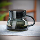 全度耐熱玻璃泡茶杯2025新款茶水分離綠茶杯家用辦公喝茶杯喝水杯 玲瓏泡茶杯【灰色】320ml