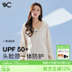 VVC防曬衣服女冰絲涼感防紫外線城市輕戶外披肩短外套 奶油米