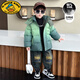 G.DUCKKIDS男童羽絨服冬季2025新款痞帥兒童寶寶冬裝男孩加厚保暖白鴨絨外套 綠色 120