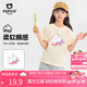 小豬班納女童T恤夏季2025款小女孩純棉休閑圓領(lǐng)短袖中大童夏裝半袖上衣薄