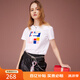 FILA 斐樂女裝官方女士短袖T恤夏季休閑運(yùn)動(dòng)內(nèi)搭t恤運(yùn)動(dòng)上衣 標(biāo)準(zhǔn)白-F11W118151F M （165/84A/M）