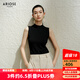 艾諾絲雅詩(shī)【商場(chǎng)同款】2025夏季新品簡(jiǎn)約三醋酸女式針織衫無(wú)袖上衣40518183 黑色 M