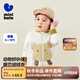 迷你巴拉（minibala）【絨絨衣】冬新款男女童雙面暖馬甲可愛保暖毛絨背心 奶白10504 100