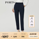 PORTS 寶姿秋冬新品女裝職場(chǎng)西褲簡(jiǎn)約通勤休閑褲西裝煙管褲 黑色-2 S 4