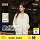 森馬（Semir）迪士尼外套女中長款連帽寬松針織衛(wèi)衣2025春休閑夾克109125108001