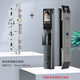 HKMW華為機（HUAWEl）智選通用智能電子指紋密碼鎖刷卡門禁鎖入戶大門木門鎖家用金屬門防盜 1DZ-01星空灰色+霸王鎖體40*388MM