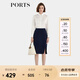 PORTS寶姿年秋冬新品女裝半身裙ALL9S003NWQ088 NAVY M (6)