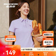 斯凱奇女裝修身短袖POLO衫夏季防曬涼感商務(wù)通勤簡(jiǎn)約都市風(fēng)