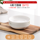 晟普純白骨瓷盤(pán)子碗套裝菜盤(pán)家用陶瓷碟子網(wǎng)紅6寸7寸8寸深盤(pán)餐盤(pán)餐具 6英寸小菜碟6個(gè)