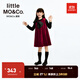 little MO&Co.little moco童裝24冬裝新款女童絲絨背心無(wú)袖連衣裙KBD4DRS005 大紅色2 130 130/64