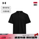 安德瑪（UNDERARMOUR）春夏Waffle Henley男子華夫格運(yùn)動(dòng)休閑短袖T恤6007562 黑色001 XL
