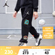 NIKE JORDAN 耐克AJ童裝男童長褲春秋舒適毛圈休閑兒童褲子 正黑色 160 /66 【建議身高152-158cm】