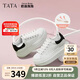他她TATA奶油泡泡厚底小白鞋透氣增高板鞋WU501CM4 白/黑 38