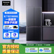 松下蔓越莓冰箱十字門零嵌式四門風(fēng)冷無霜XD50C5A/XD50C5B/ED51CMA/ED51CSA/D521CM【官方微瑕機】 XD50C5B-S十字門500L蔓越莓