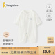 童泰（TONGTAI）嬰兒連體衣夏季莫代爾棉寶寶薄款衣服新生兒哈衣爬服提花網(wǎng)眼 白色 80cm