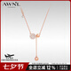AWNL【白冰同款】暗夜公園北歐M隕石項(xiàng)鏈女輕奢飾品送女友七夕禮物 玫瑰金項(xiàng)鏈 【品牌禮盒】