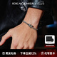 IDEAGEMER925銀貔貅古巴手鏈男士時(shí)尚個(gè)性小眾飾品復(fù)古潮流手環(huán)銀飾送男友 貔貅手鏈【18cm】