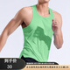 COZOK超輕零感背心男運(yùn)動(dòng)無(wú)袖吸汗健身服訓(xùn)練跑步競(jìng)速馬拉松背心速干衣 翠綠 3XL (建議體重85-100公斤)
