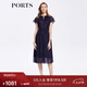 PORTS寶姿女裝春夏氣質(zhì)優(yōu)雅百搭連衣裙ALD8D216PFP027 丈青混色 2