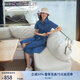 TOMMY HILFIGER【絞花系帶】夏季女裝純棉A字顯瘦牛仔襯衫連衣裙76J4580 牛仔藍6VZ M