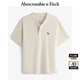 ABERCROMBIE & FITCH【重磅亨利衫】男裝25夏新款經(jīng)典小麋鹿寬松短袖T恤KI124-5188 奶油色 S (175/92A)