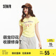 森馬（Semir）短袖t恤女短款圓領(lǐng)修身上衣2025夏季萌寵印花套頭衫109325100027