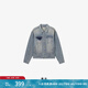 Levi's?SilverTab?25年春夏新款男士美式復(fù)古時(shí)尚牛仔夾克外套 淺藍(lán)色 004GI-0001 S