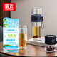 富光雙層玻璃杯 泡茶杯茶水分離杯子 高硼硅玻璃水杯商務(wù)便攜杯男女士