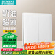 西門子（SIEMENS）開關(guān)插座 啞光大板 強(qiáng)電墻面86型墻壁開關(guān) 靈煜系列霧沙白 10A二開多控開關(guān)