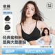 幸棉（LUCKMEEY）外擴內(nèi)衣小胸顯大無鋼圈內(nèi)衣女聚攏文胸漫畫胸 黑色 背扣款 M