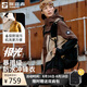 探路者沖鋒衣三合一劉昊然同款外套防風(fēng)防雨登山滑雪服男女 鹿棕色 M