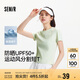 森馬（Semir）短袖T恤女短款修身吸濕速干防曬2025夏季上衣運(yùn)動(dòng)風(fēng)109325100012