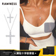 rawness滿(mǎn)鉆十字架項鏈 925銀小眾吊墜美式疊戴鎖骨鏈送女友禮物 滿(mǎn)鉆十字套鏈「大+小組合」2條