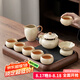 唐豐汝窯茶具整套帶茶盤功夫茶具套裝中式家用陶瓷泡茶壺蓋碗茶杯套裝