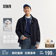 森馬（Semir）工裝外套男拼接燈芯絨翻領(lǐng)夾克秋季情侶裝寬松上衣101524108201