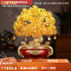 RWTW黃水晶發(fā)財(cái)樹擺件搖錢樹聚寶盆酒柜裝飾品喬遷開業(yè)禮品 JCD大號(hào)紅色水晶樹聚寶盆