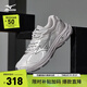 美津濃（MIZUNO）新款男女跑步運(yùn)動鞋 都市運(yùn)動搭配透氣復(fù)古機(jī)能跑步鞋 RACER V2