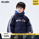 馬·拉?。∕.Latin）/童裝兒童羽絨服冬新款男小童運(yùn)動(dòng)團(tuán)戶外風(fēng)短款羽絨服 藏青 100 cm