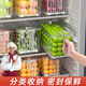 喆湘德國品質(zhì)食品級冰箱收納盒整理神器雞蛋水果蔬菜儲物柜餃子保鮮冷 【升級加厚】3.7L大容量-透明白*4個(gè)