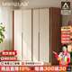 Morelax實(shí)木衣柜家用推拉門(mén)臥室儲(chǔ)物柜橡木衣柜奶油風(fēng)衣柜收納衣櫥 1.2米衣柜（長(zhǎng)1.2*2.0米高） 送貨上門(mén)+免費(fèi)安裝