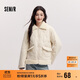 森馬（Semir）棉服女拼接毛絨翻領(lǐng)溫柔百搭2024冬季寬松棉衣復古風(fēng)109724112003