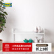 宜家（IKEA）BIBBLIS必比斯落地鞋架家用進(jìn)門(mén)口入戶(hù)玄關(guān)收納架省空間 白色鞋架