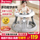 ANGI BABY嬰兒學(xué)步車(chē)防側翻嬰兒車(chē)寶寶學(xué)步車(chē)助步多功能兒童手推車(chē)音樂(lè )玩具 【可調高低+音樂(lè )】椰子灰 多功能學(xué)步助步周歲生日禮物
