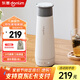 東菱（Donlim）便攜式燒水壺 電熱燒水杯 家用旅行電熱水壺 辦公室泡茶沖奶 迷你不銹鋼保溫杯DL-B1 0.3L 棉云白