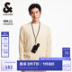 杰克·瓊斯（JACK&JONES）男裝秋冬新款打底衫寬松圓領(lǐng)毛衣男衣身織花百搭長袖套頭針織衫男 奶油白A43 常規(guī) 奶油白A43 M 175