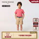 Teenie Weenie Kids小熊童裝25年夏男女童純色刺繡短袖T恤打底衫 迷你小熊-紅色 (偏小選大一碼) 120 cm